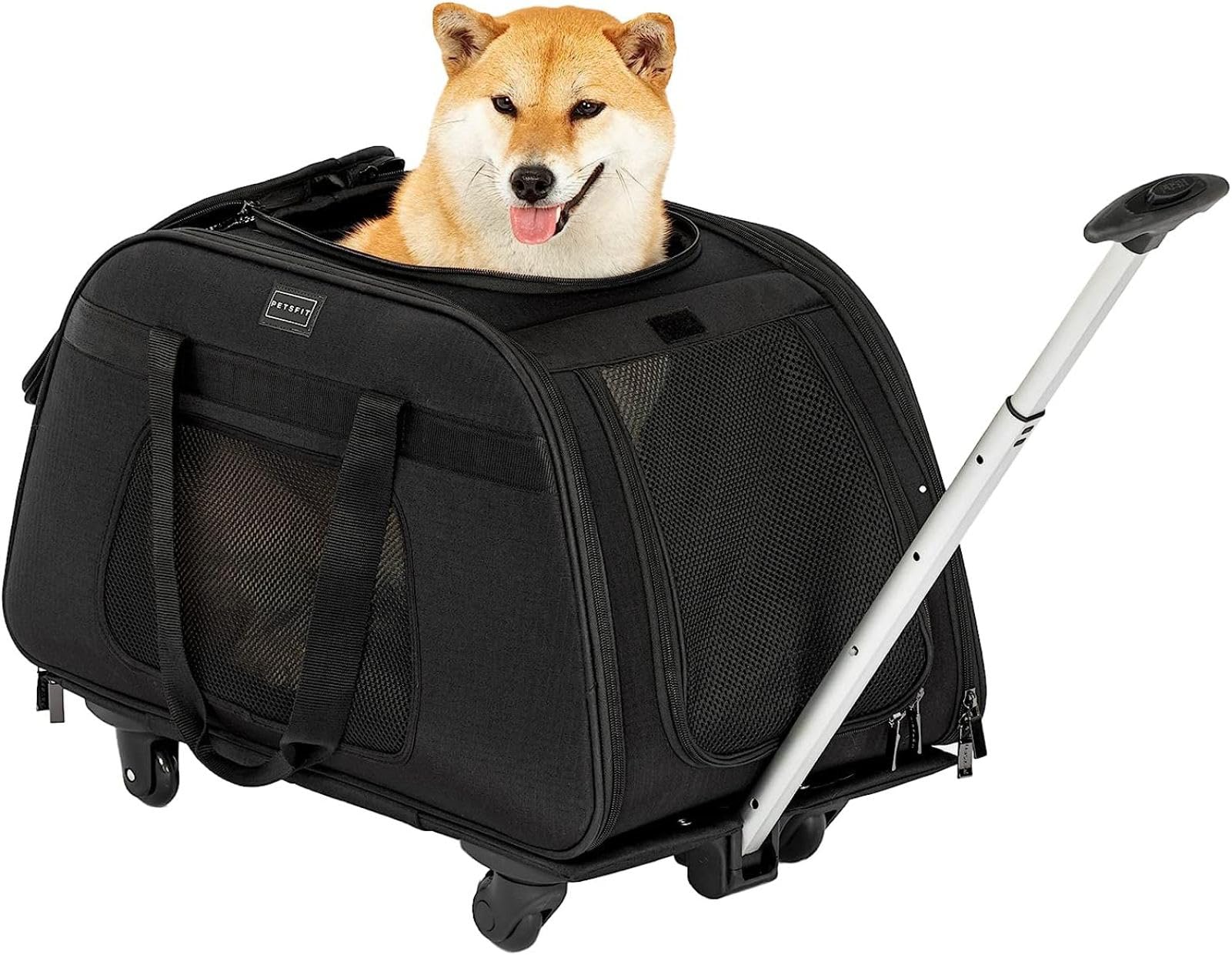 Amazon | ペットキャリー 65*35*35cm キャスター付 キャリー